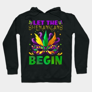 Let The Shenanigans Begin Mardi Gras Kids Hoodie